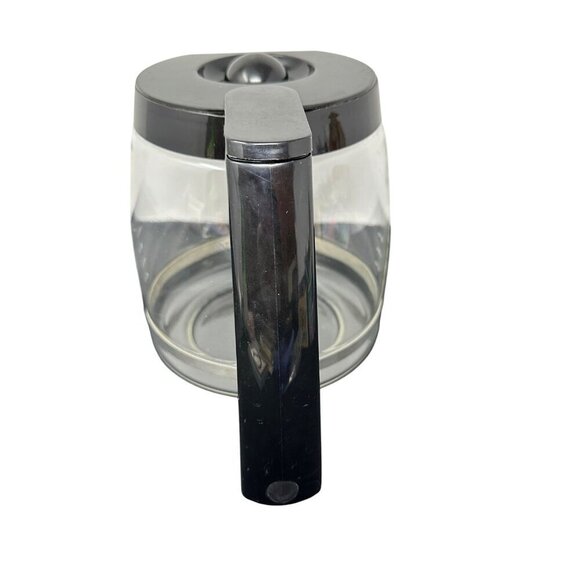 Cuisinart 12 Cup Replacement Glass Coffee Carafe With Black Handle Lid Genuine - Picture 3 of 9